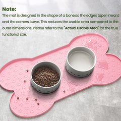 PWTAA pet feeder pad multiuse works as snack tray or plate.