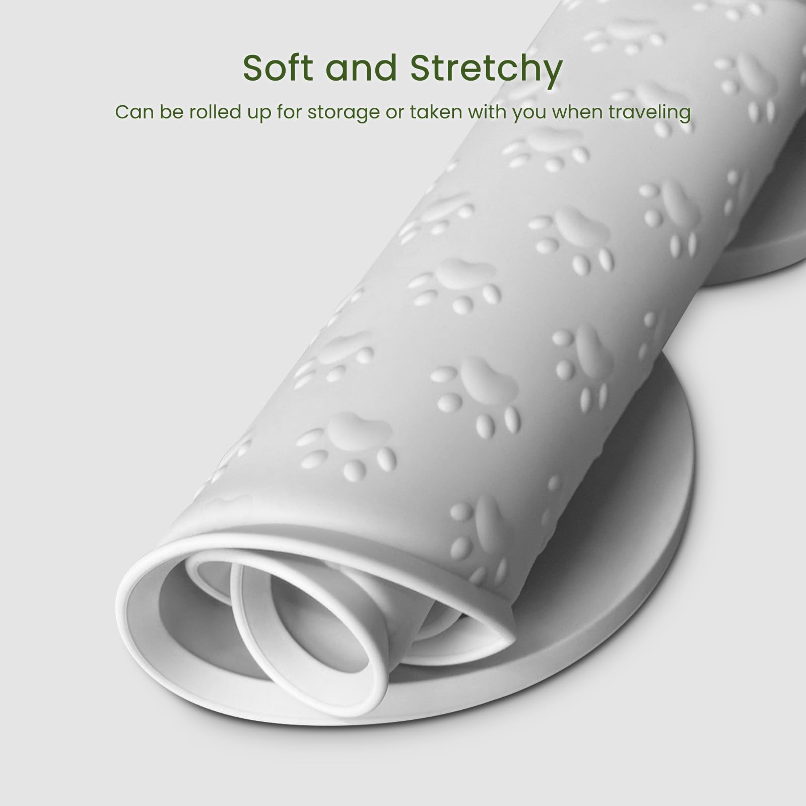 PWTAA pet-travel roll-up-feeder-mat compact for on-the-go dining