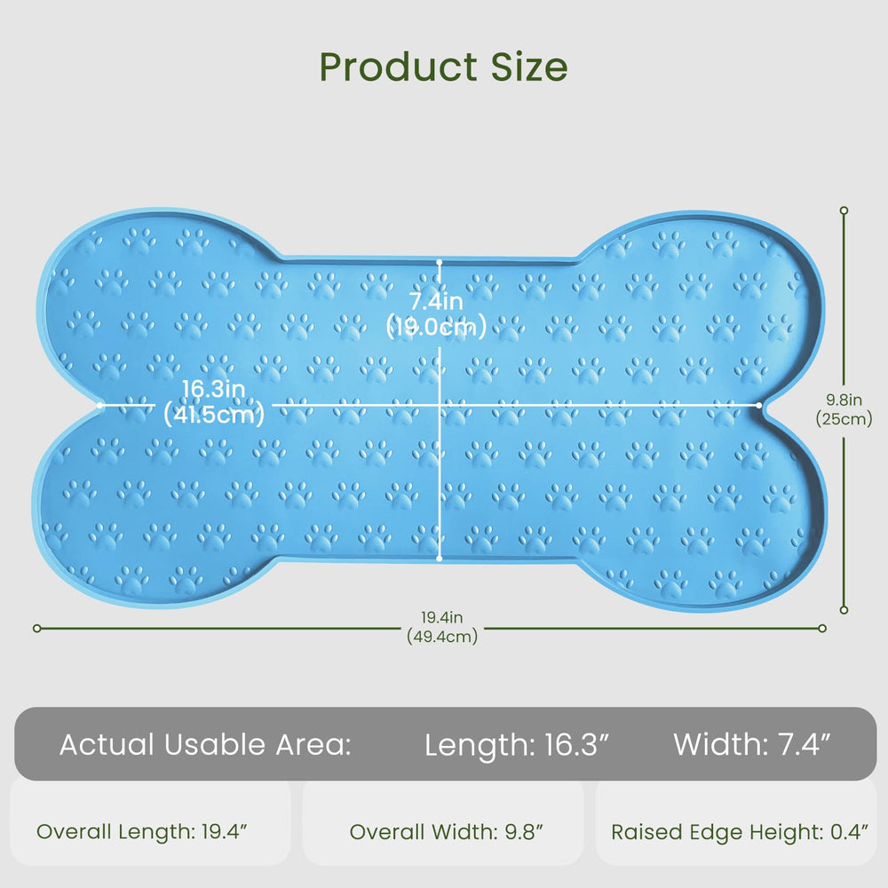 PWTAA raised-edge close-up highlights spill-preventing design for tidy floors.