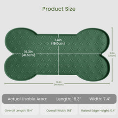 PWTAA raised-edge feeder mat contains spills and crumbs