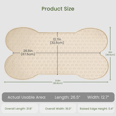 PWTAA silicone feeder pad with raised edge prevents spills during feeding.