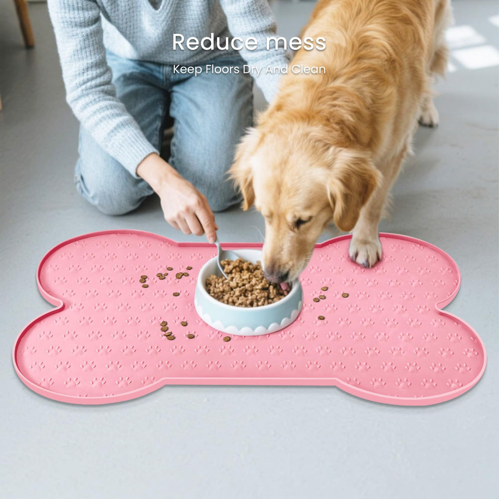 PWTAA soft stretchy feeder mat is easy to roll up.
