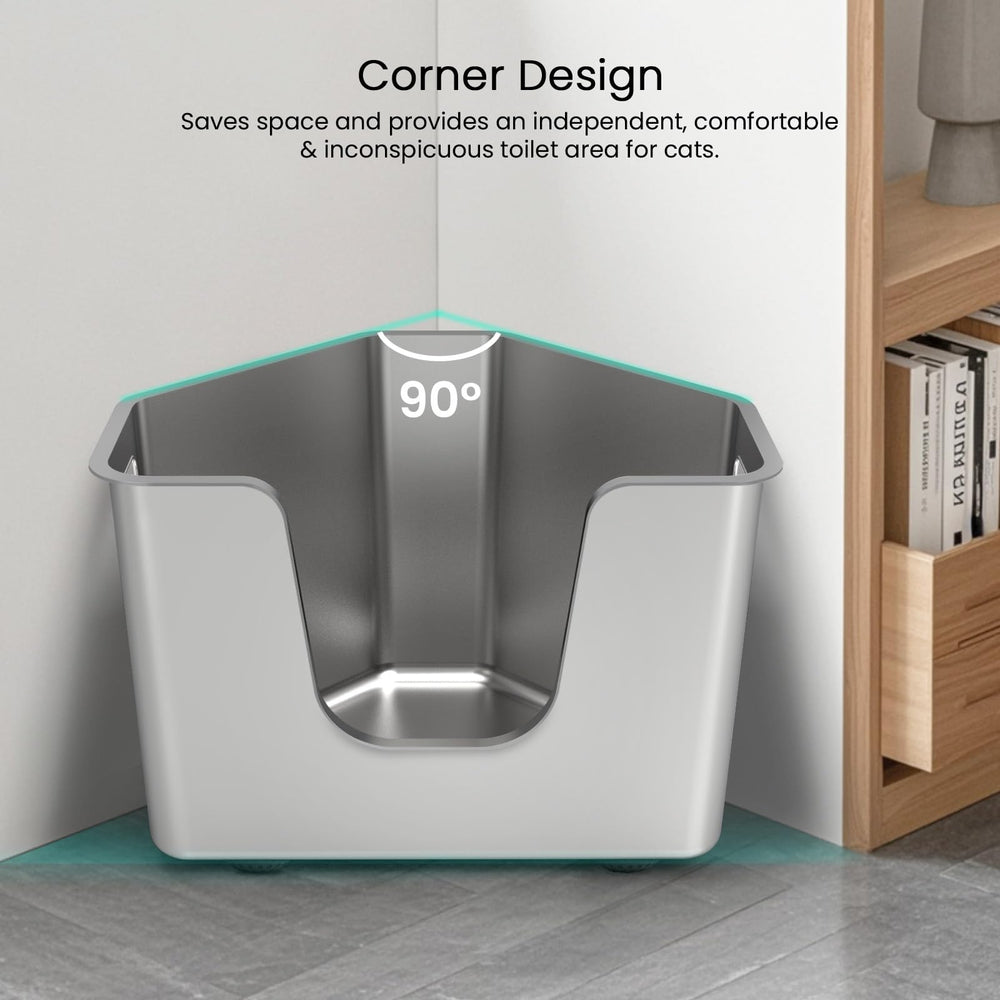 PWTAA non-stick surface resists sticking waste for quick wipe-downs.