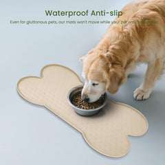 PWTAA waterproof pet mat protects floors from water and mess.