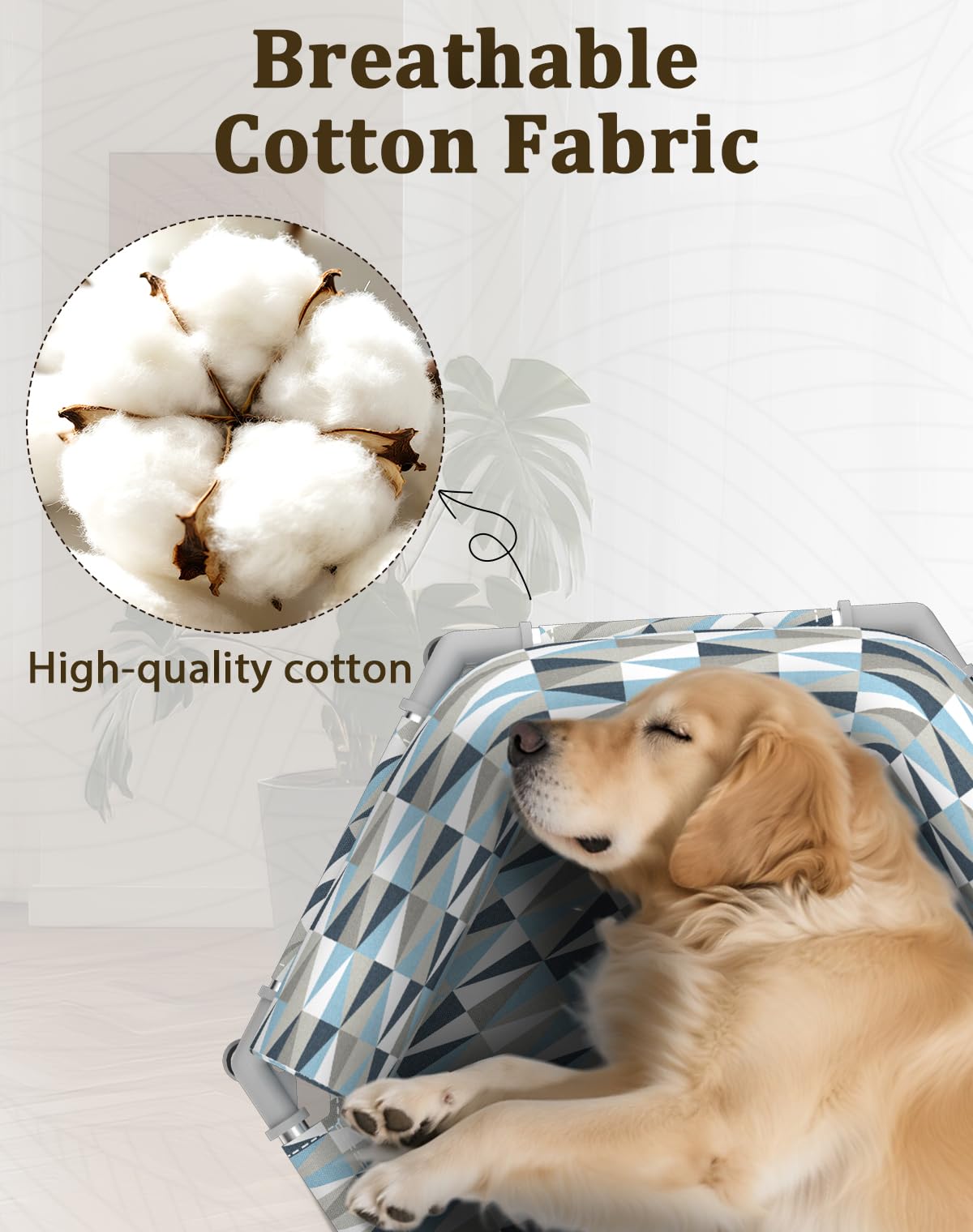 Pyowmgd orthopedic dog bed elevated-metal-frame displays sturdy construction.