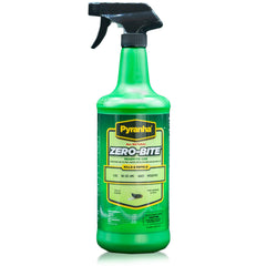 Pyranha Zero-Bite bottle close-up for easy outdoor fly protection.