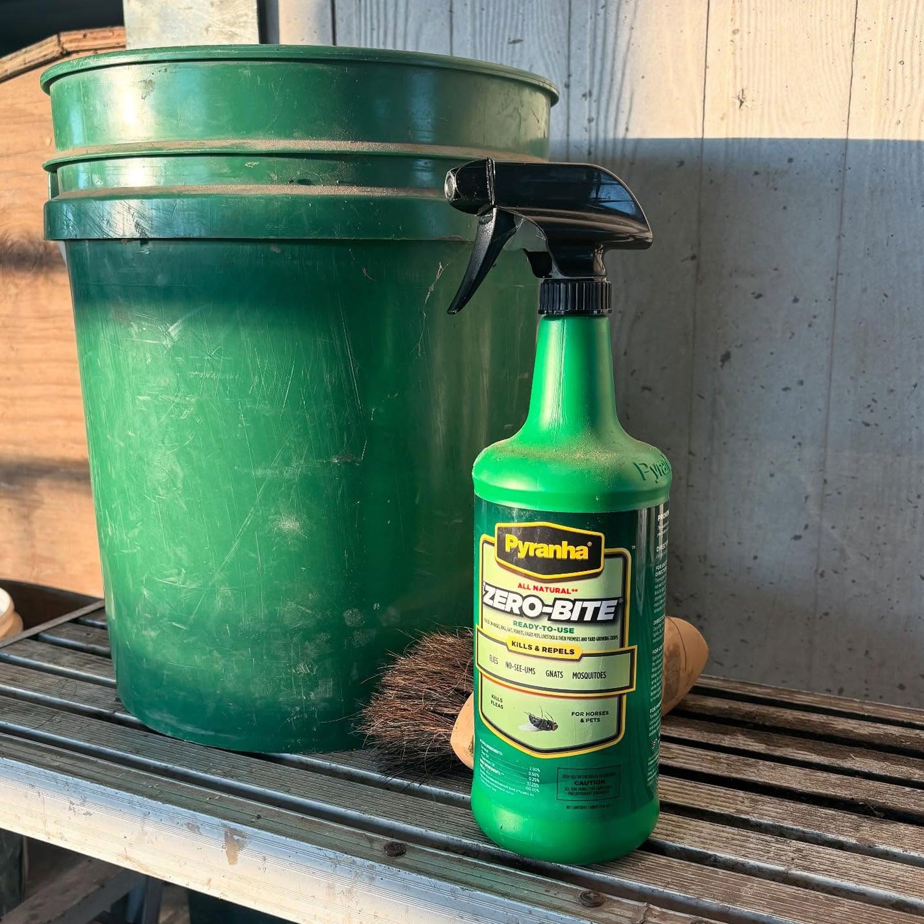 Pyranha Zero-Bite kept in stables for fly deterrence.