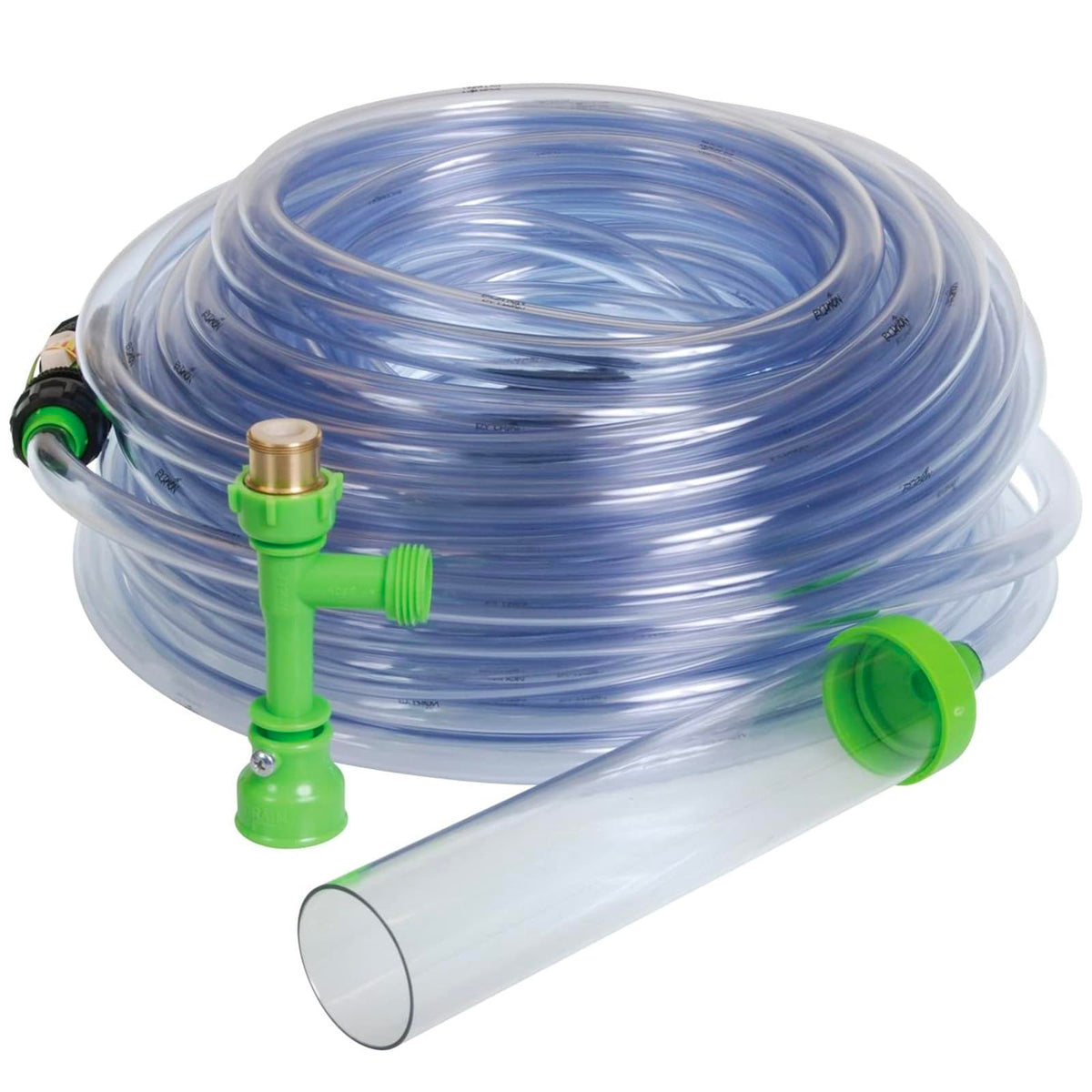 Python No Spill faucet attachment enabling spill-free water changes