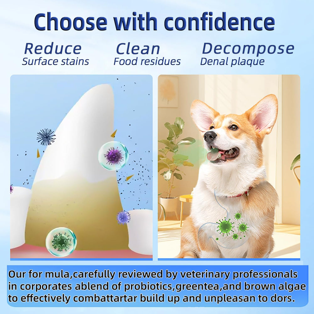 Qanbokey vet-approved tartar-control powder designed for small dogs