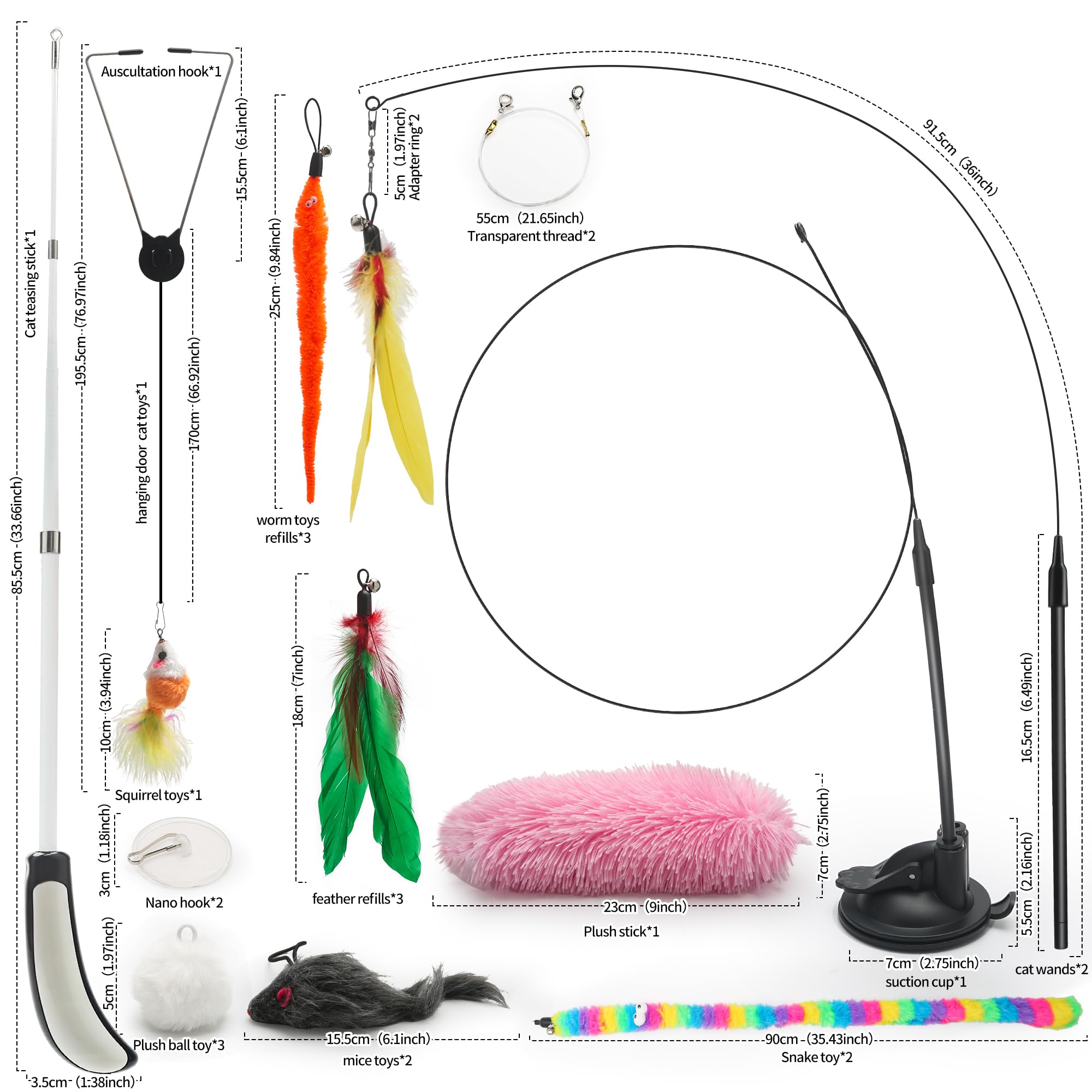 QAWRZZPR 4-in-1 cat toy gift packaging makes a thoughtful present for cat lovers