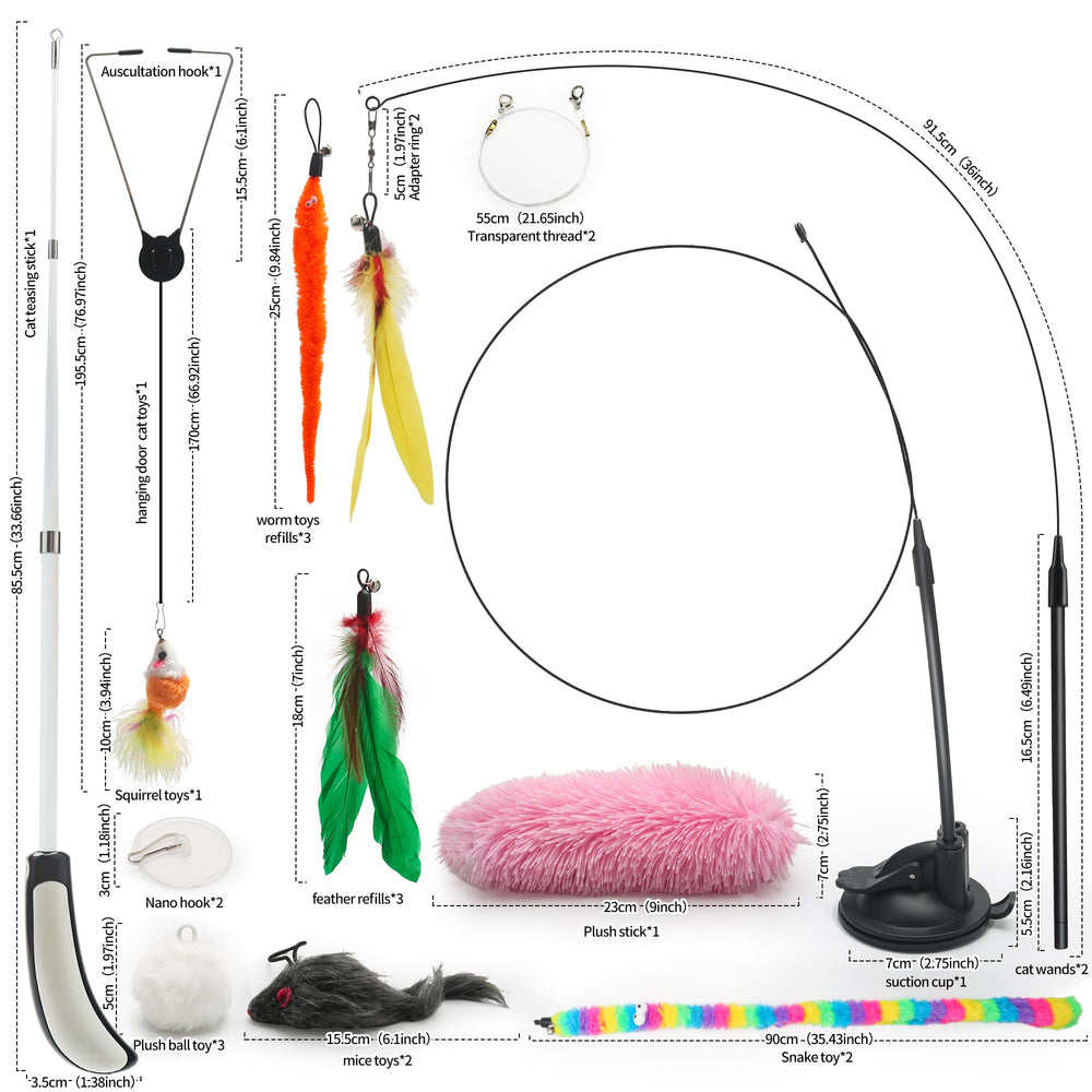 QAWRZZPR 4-in-1 cat toy gift packaging makes a thoughtful present for cat lovers