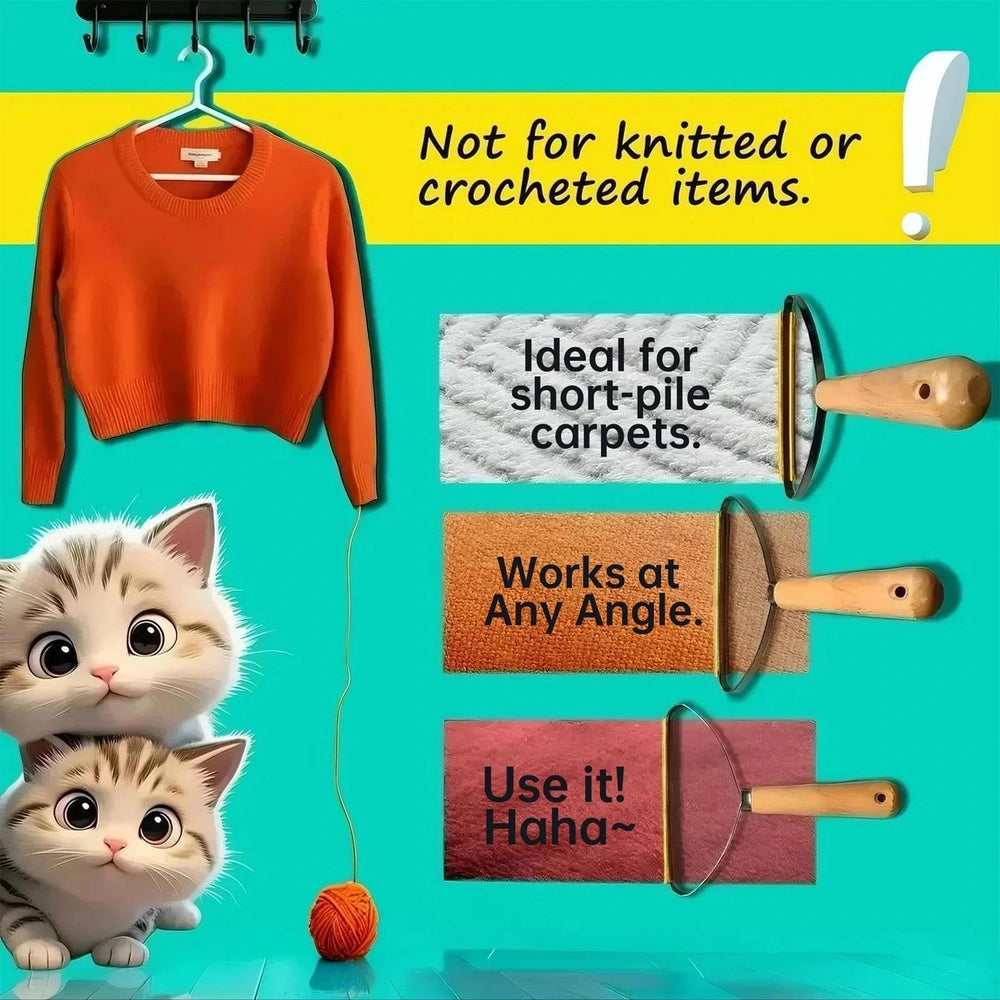 Qbily Pet Hair Remover 2nd Gen on clothes removing lint safely.