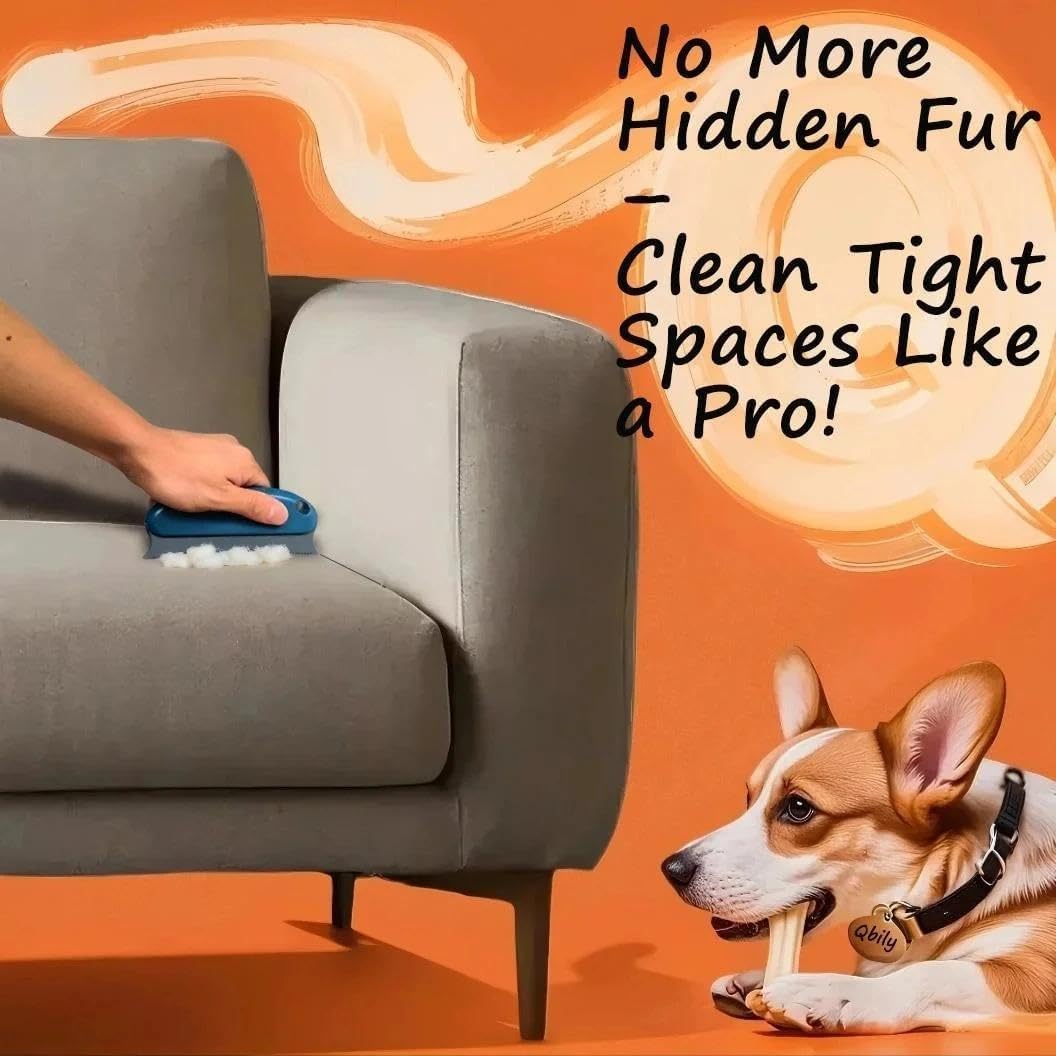 Qbily Pet Hair Remover 2nd Gen with storage bag keeps your cleaning kit organized.