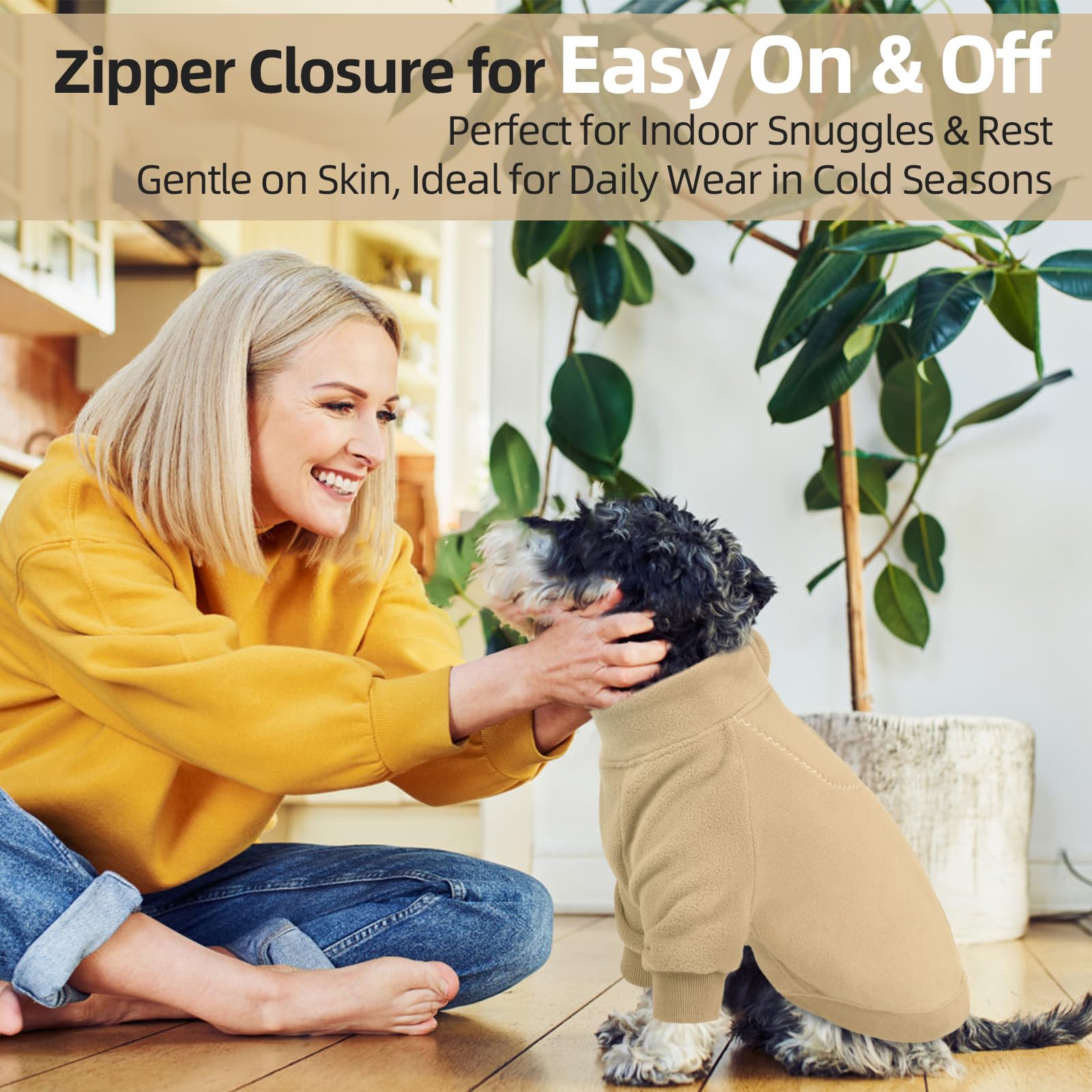 QBLEEV dog hoodie extended sleeves provide front leg coverage during active play.