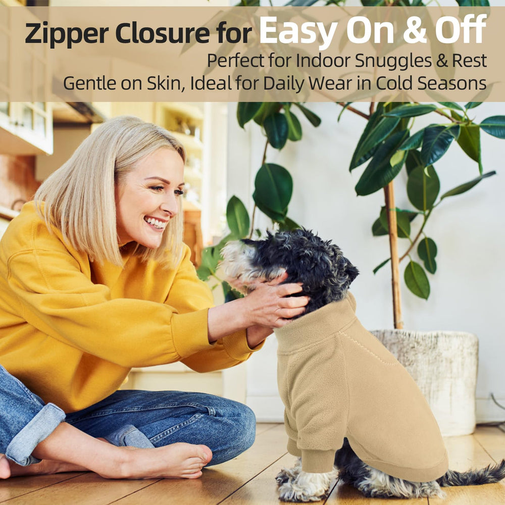 QBLEEV dog hoodie extended sleeves provide front leg coverage during active play.