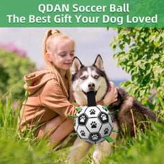 QDAN water-friendly soccer ball floats in pools for splashy fetch.