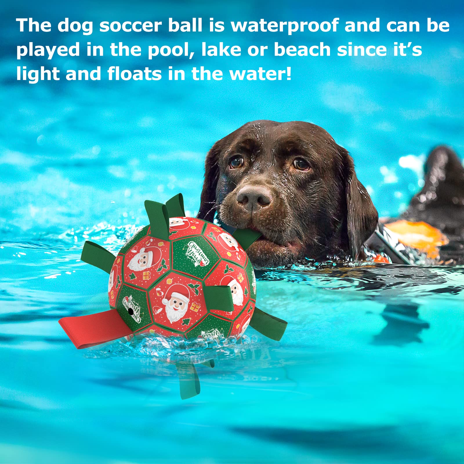 QDAN puppy gift ball with festive design appeals as a holiday present.
