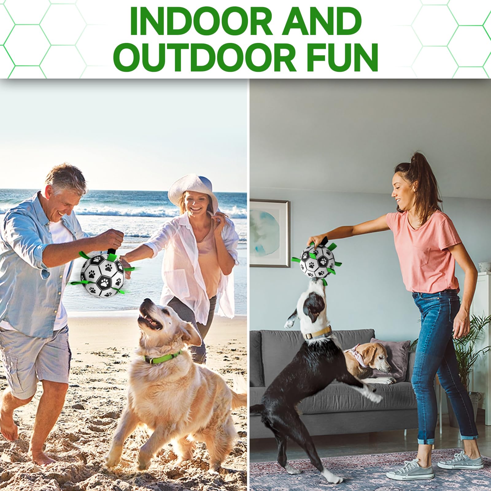 QDAN dog ball ideal for water play in pool or lake
