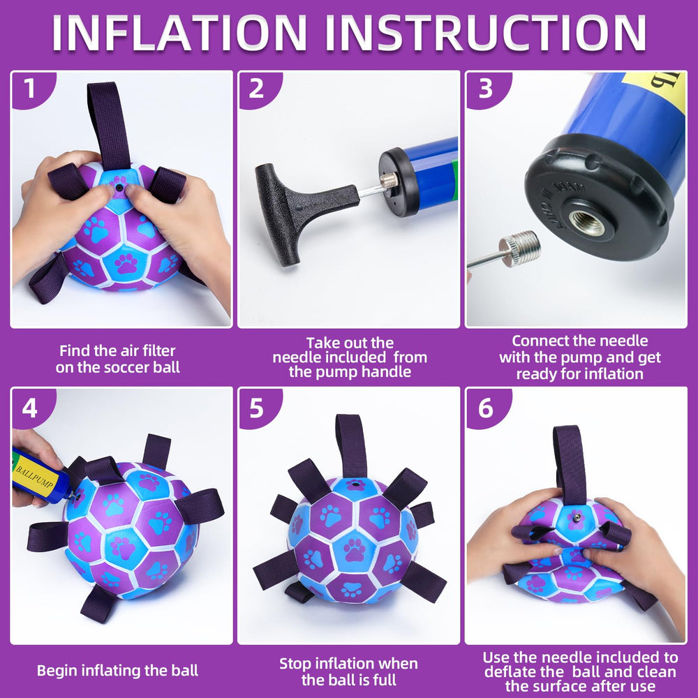 QDAN rainbow-textured ball closeup illustrating erratic bounce and chase appeal.