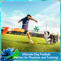 QDAN soccer ball in action showing erratic bounce for training sessions.