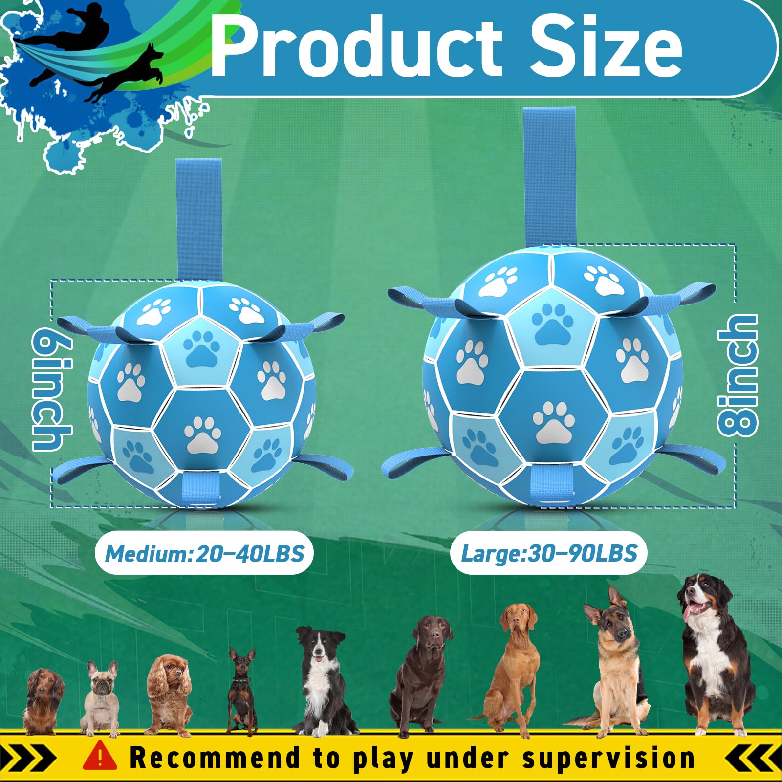 QDAN outdoor dog ball ready for yard or park training sessions