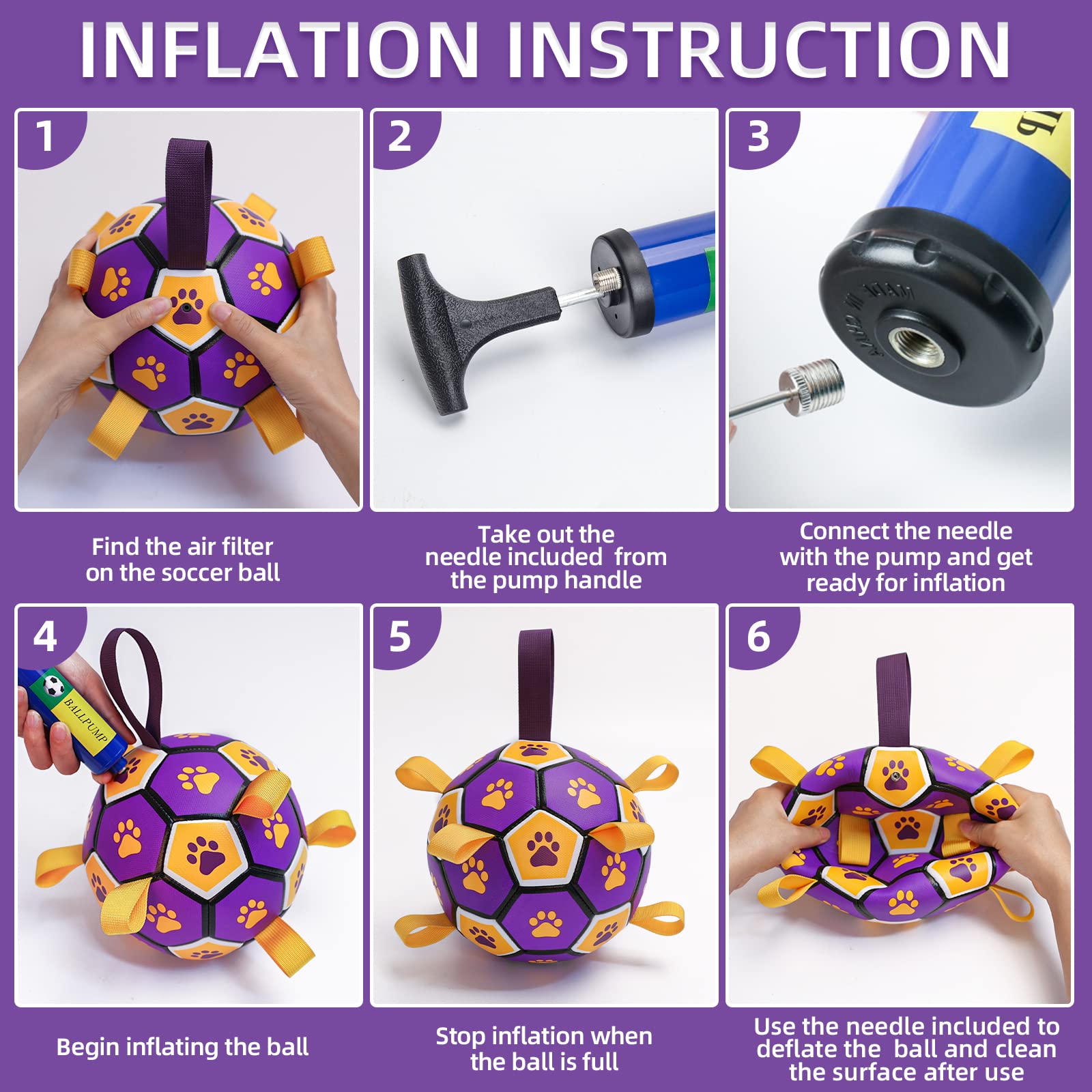 QDAN dog toy pack suitable for home and outdoor use