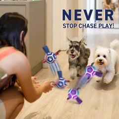 qdan dog toy with strap for throwing and tug-of-war