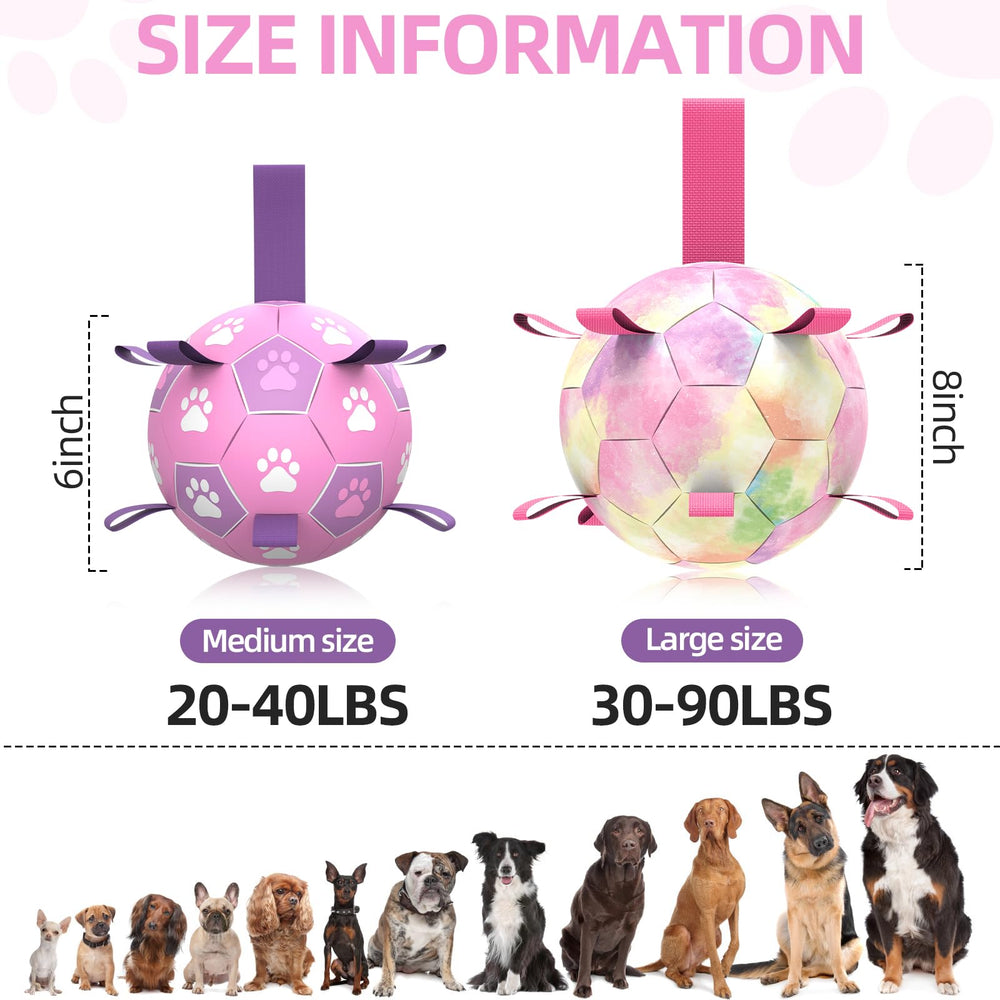 QDAN dog soccer ball in tug-of-war play boosts interaction and exercise