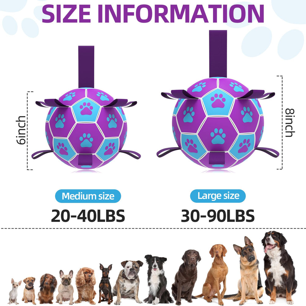 QDAN dog ball toy ideal for tug-of-war and fetch.