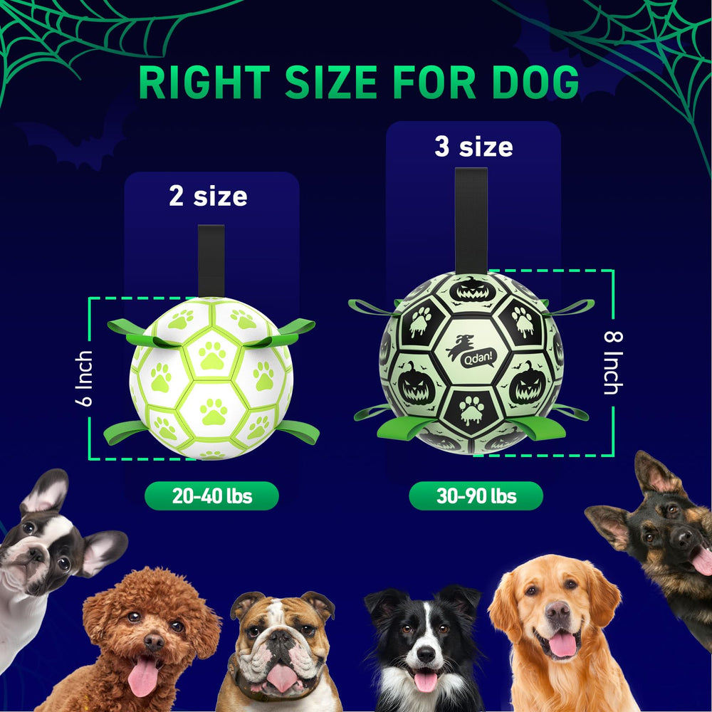 QDAN durable polyurethane dog ball withstands grass and sand.