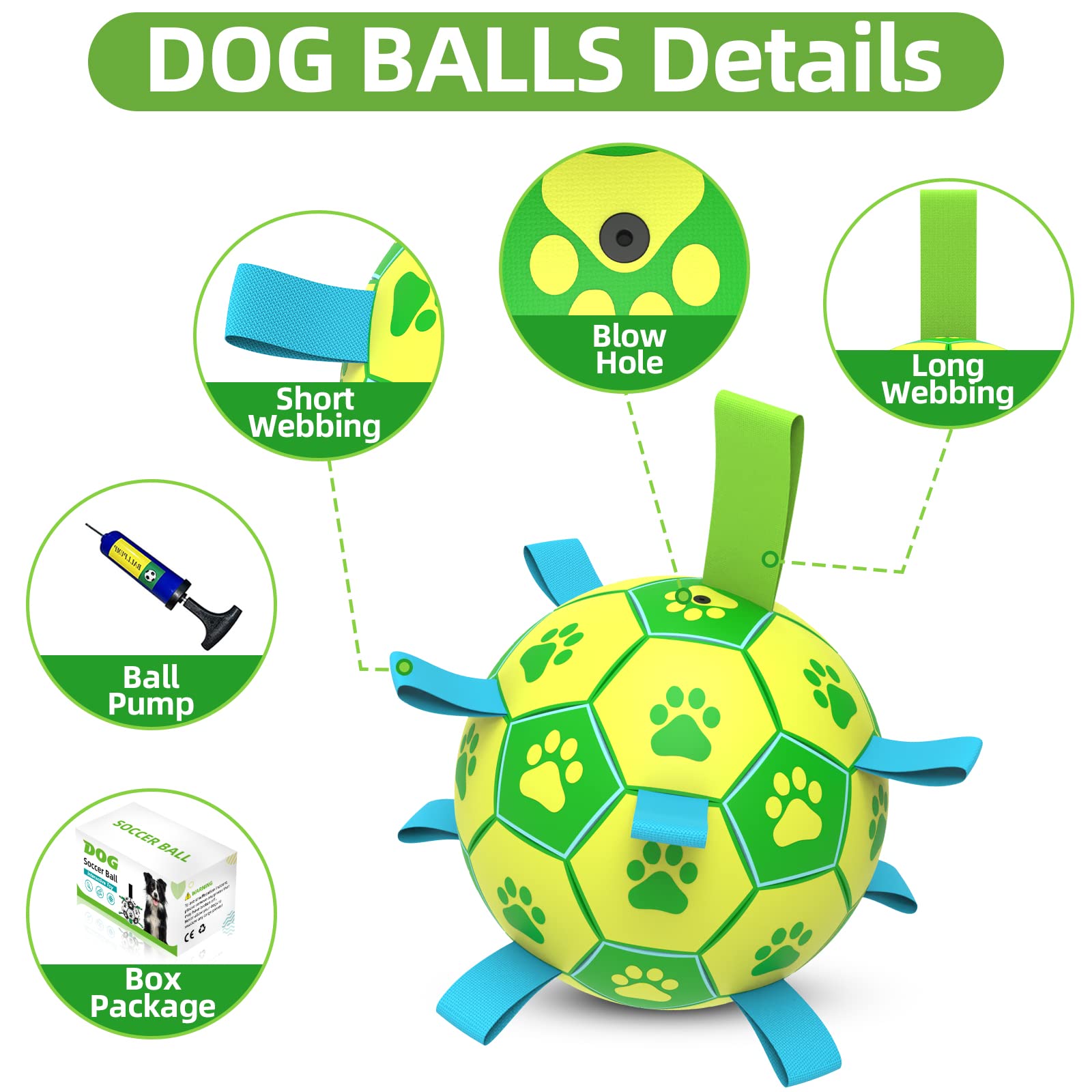QDAN indoor-friendly dog ball for solo play and boredom relief.