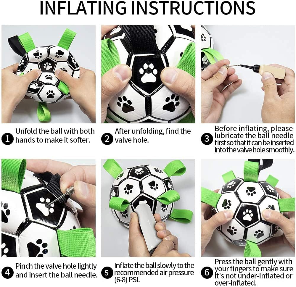 QDAN 6-inch outdoor ball supports moderate dogs during active play.