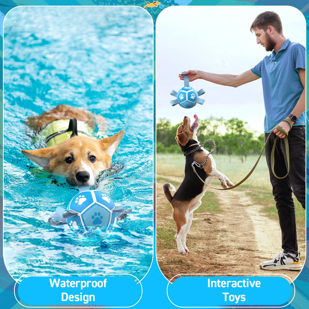 QDAN outdoor polyurethane dog ball for kicking and outdoor energy burn.