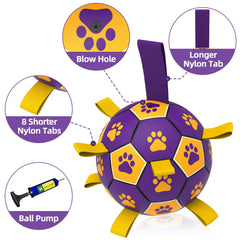 QDAN premium PU dog ball is durable and safe