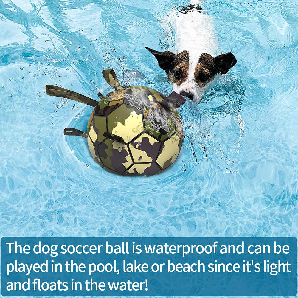 QDAN camouflage soccer ball grip strap aids easy pickup during tug of war