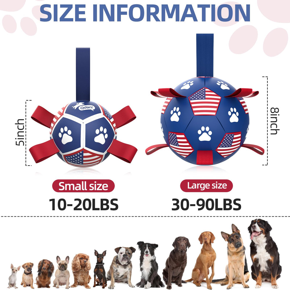 QDAN water-friendly dog ball for pool or beach play and retrieval.