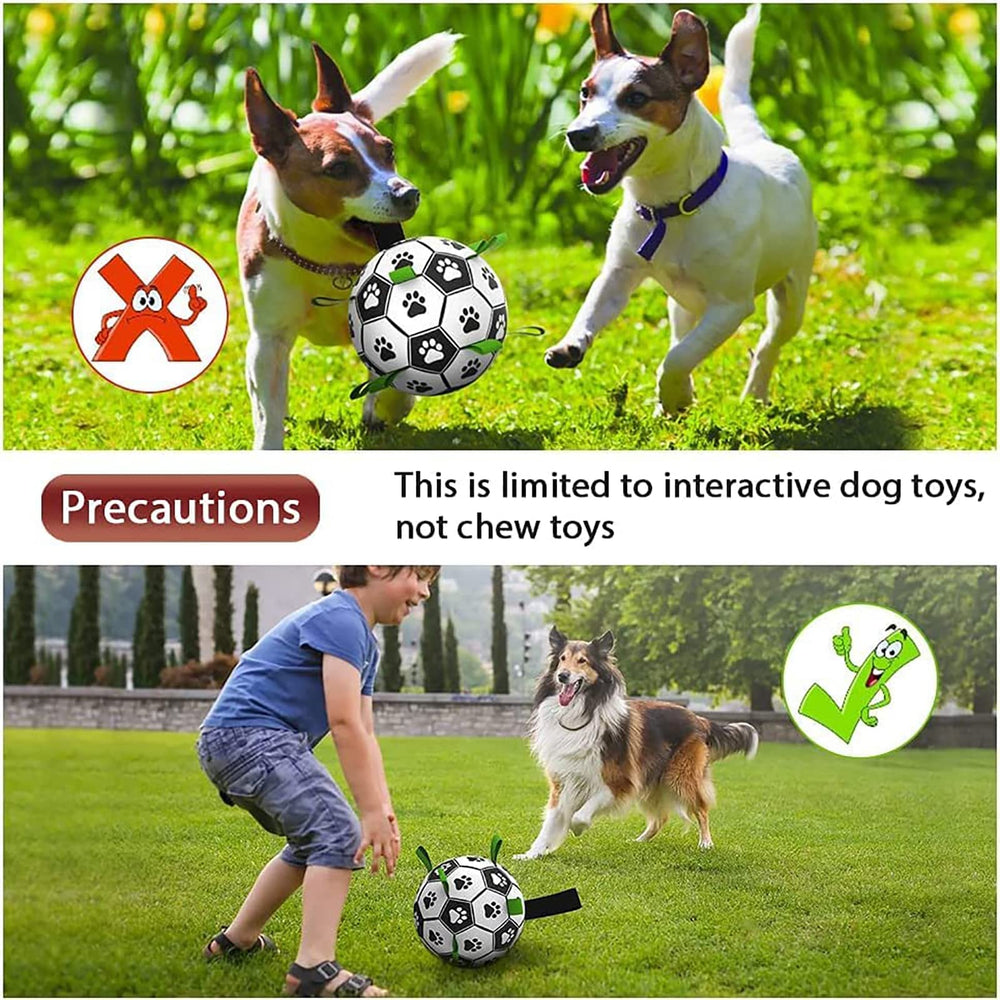 QDAN dog toy soccer ball 8inch suits medium to large dogs for play