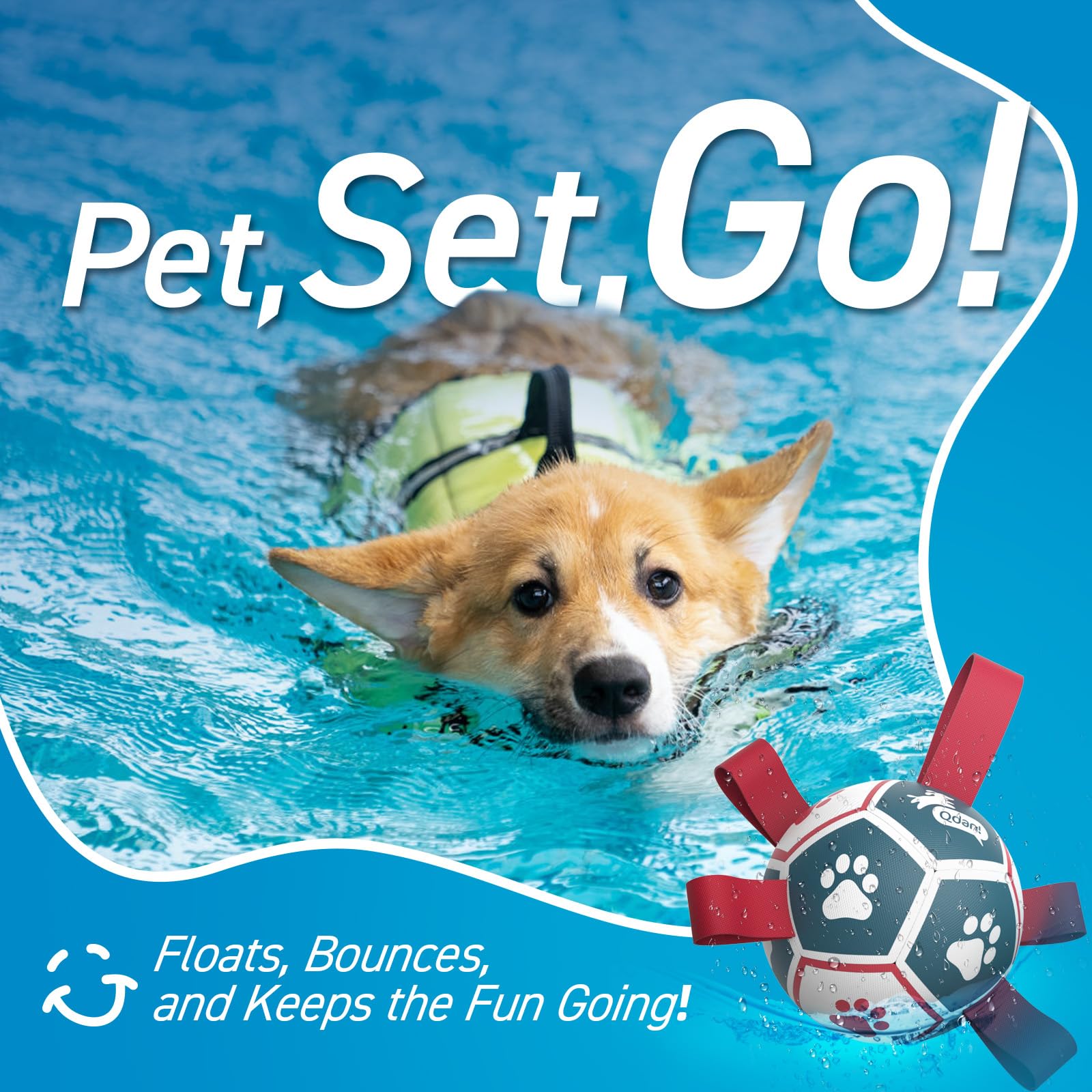 QDAN lightweight indoor/outdoor toy ideal for living room fetch.