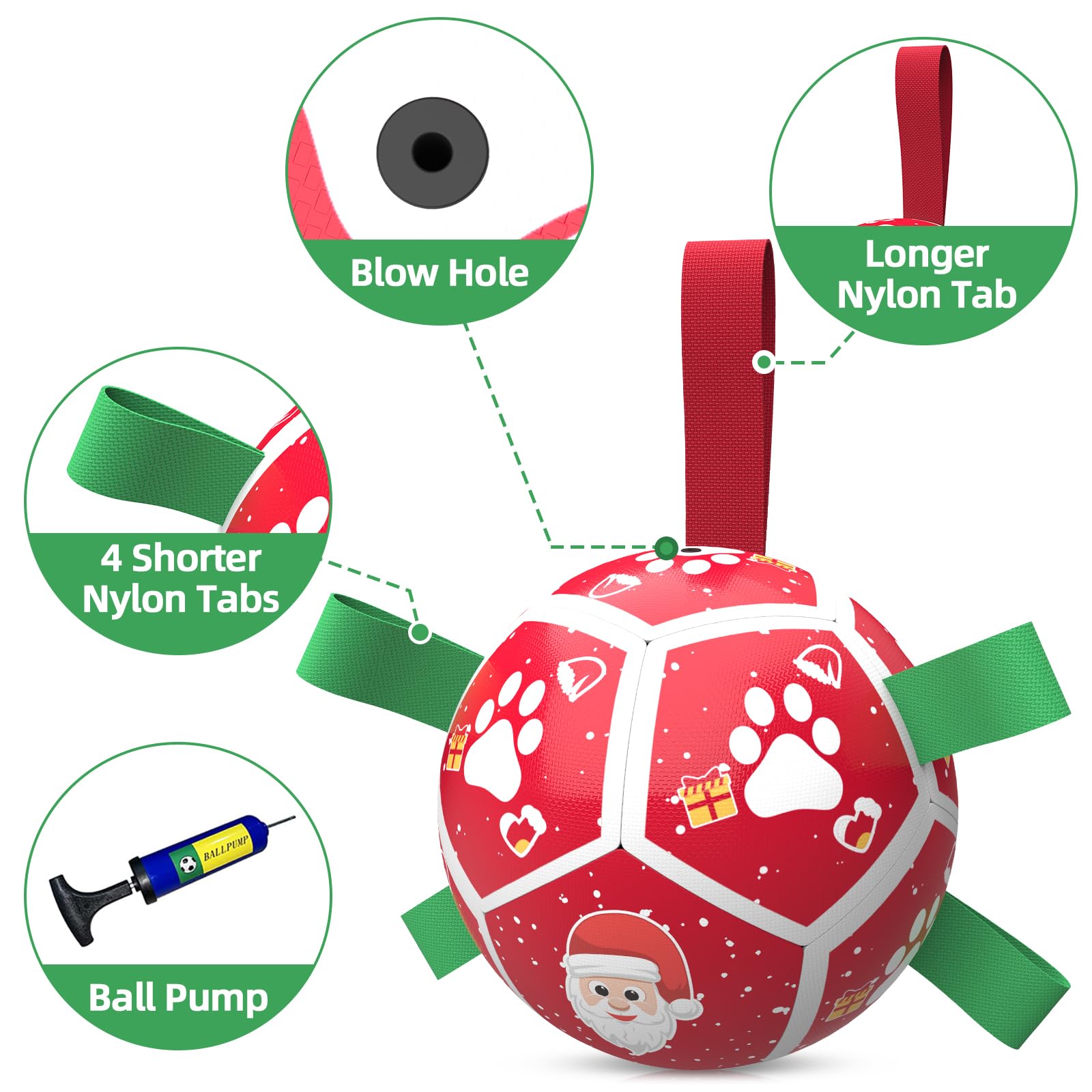 QDAN outdoor playball for yard or park fetch and group fun