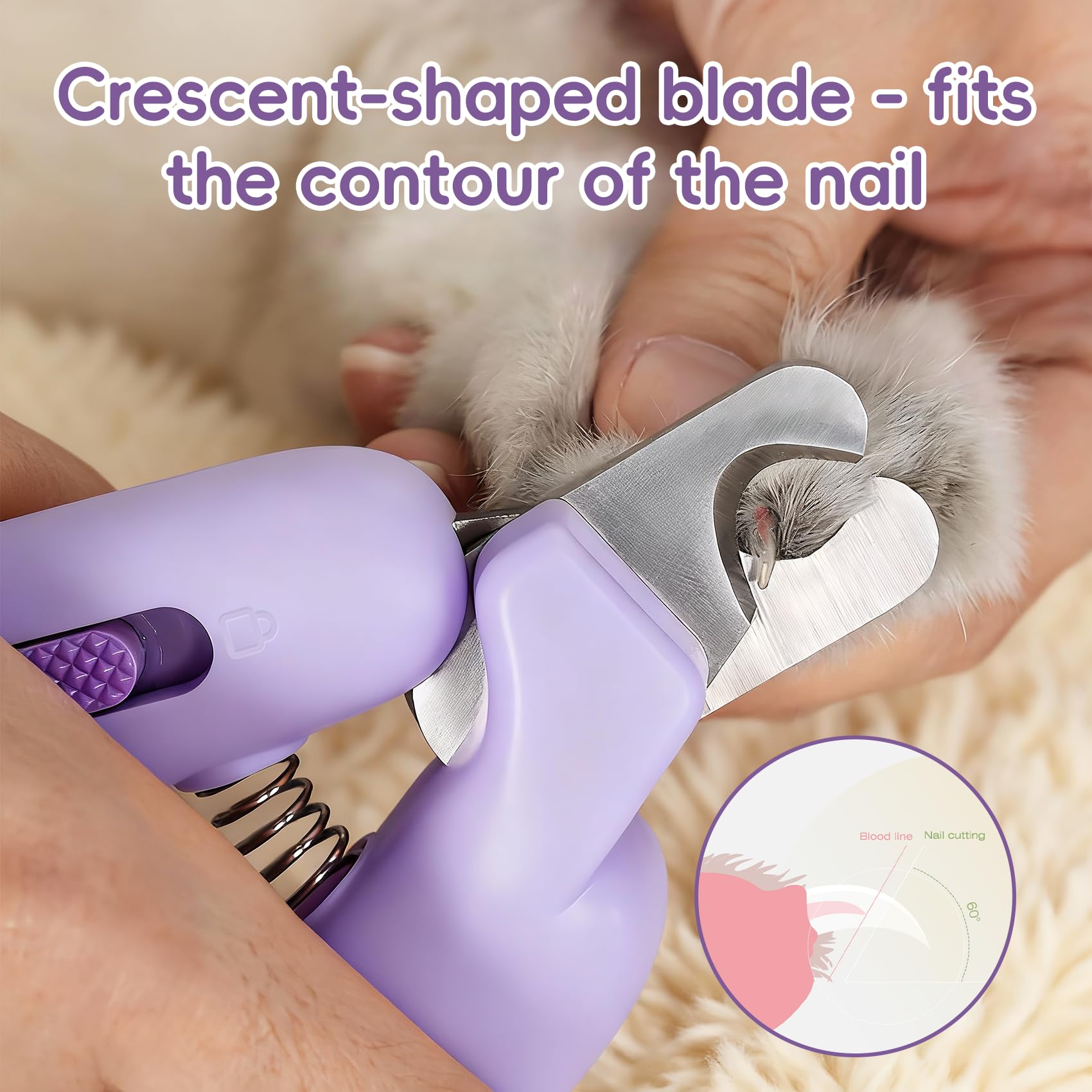 QDCYP ergonomic banana-handle clippers provide comfortable, non-slip grip
