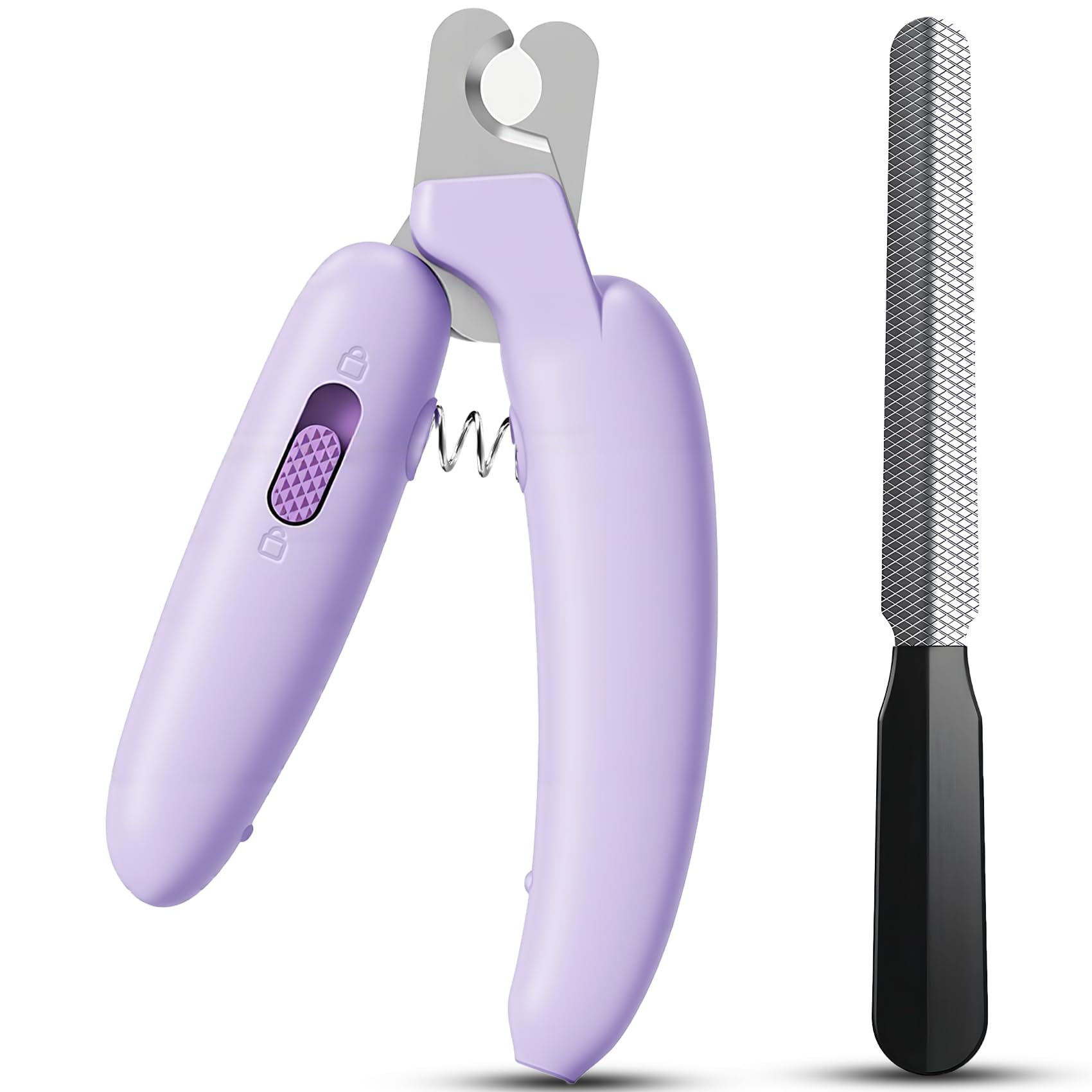 QDCYP dog nail clippers safety lock keeps blades secured when not in use