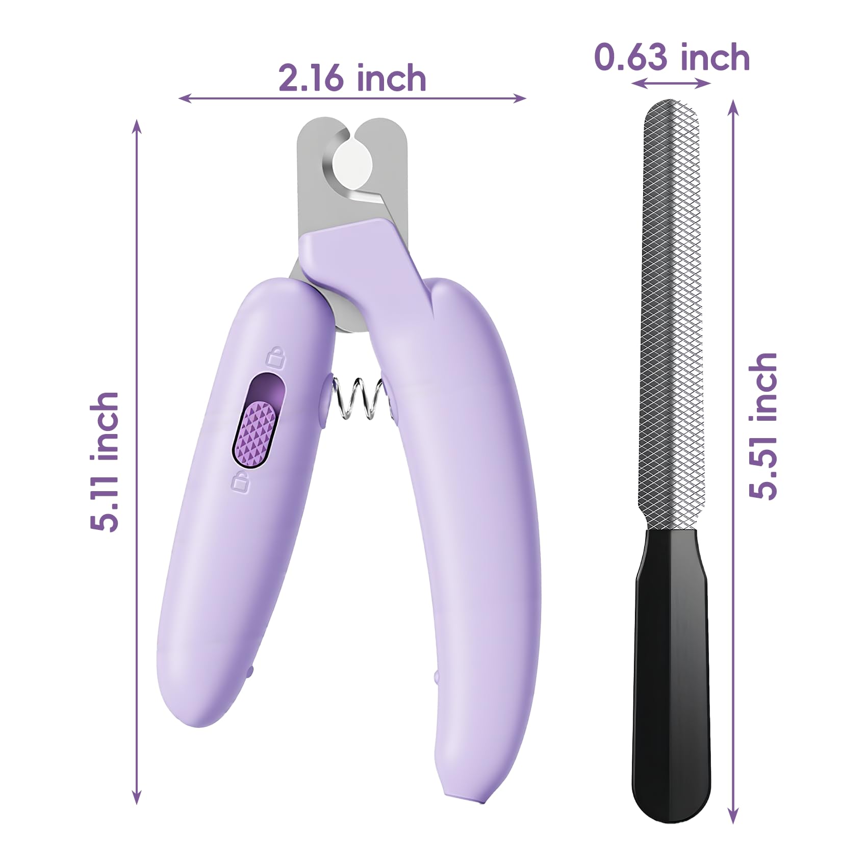 QDCYP dog nail clippers stainless blade deliver clean cuts and prevent splits