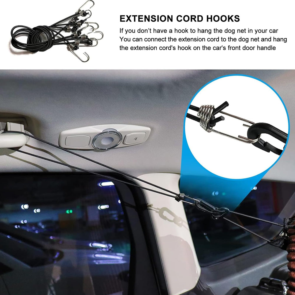 Q-DDOIT dog barrier trunk cargo divider creates organized cargo-area separation.