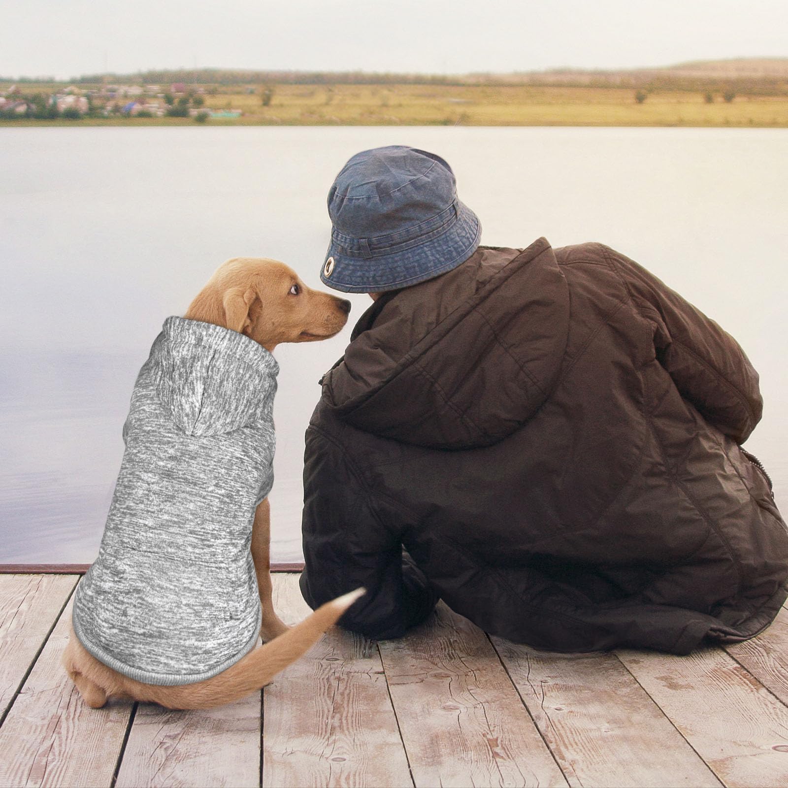 QDYU outdoor walk image shows versatile all-season warmth without bulk
