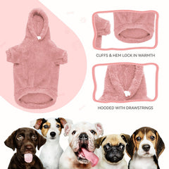 QDYU pink hoodie worn outdoors highlighting snug fit and easy movement