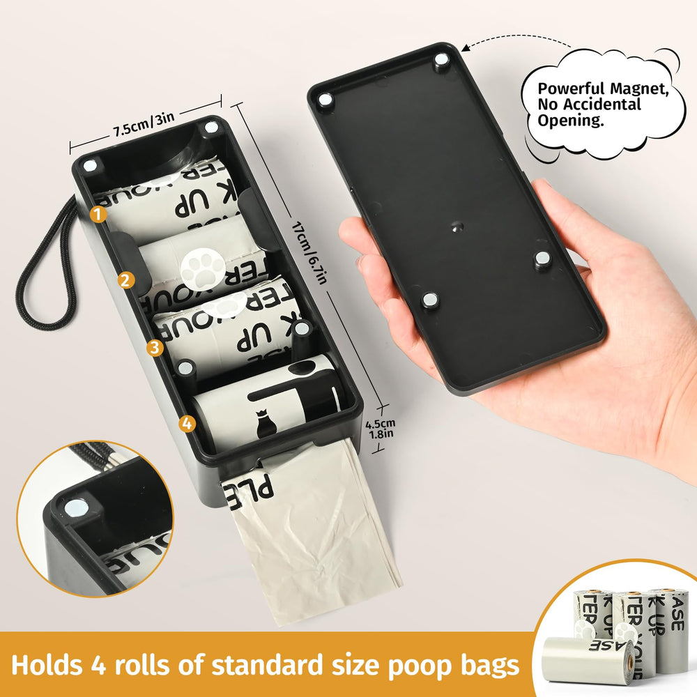 qeerable-dog-poop-bag-dispenser compact design clutter-free