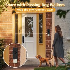 qeerable-dog-poop-bag-dispenser magnetic opening easy access