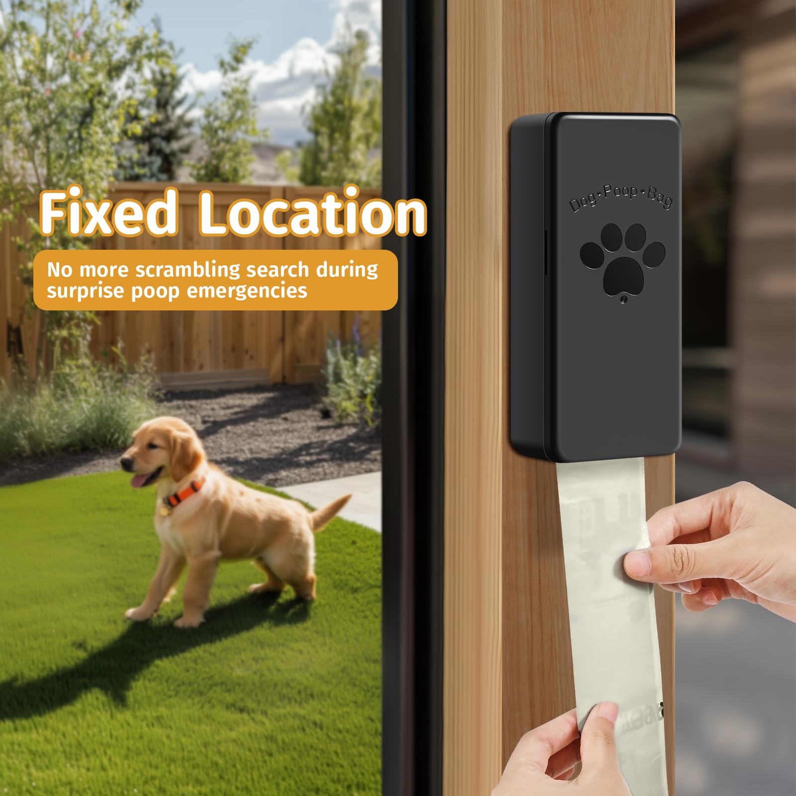 qeerable-dog-poop-bag-dispenser weather-resistant outdoor use