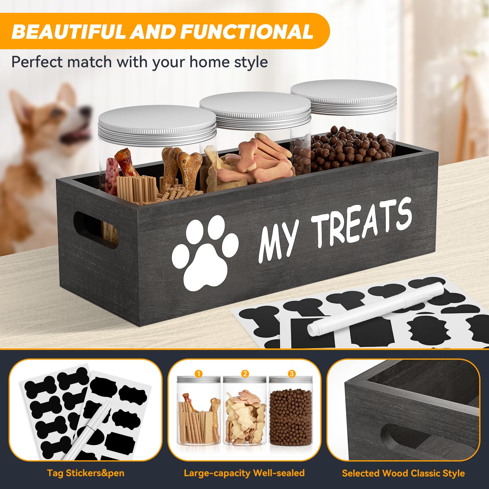 qeerable gift-ready pet storage makes a practical present for dog owners.