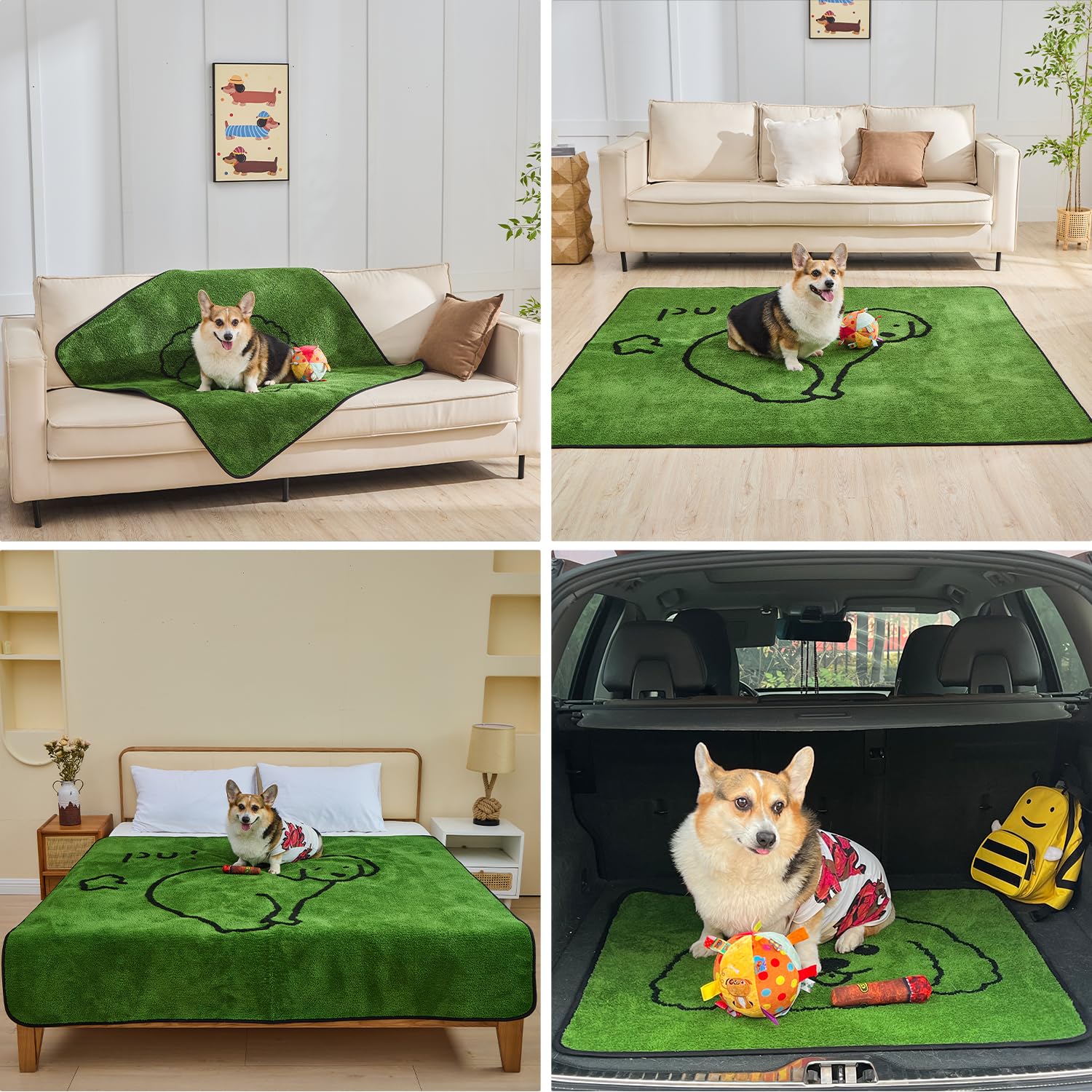 Qeils puppy pads machine-washable for easy cleaning and reuse.